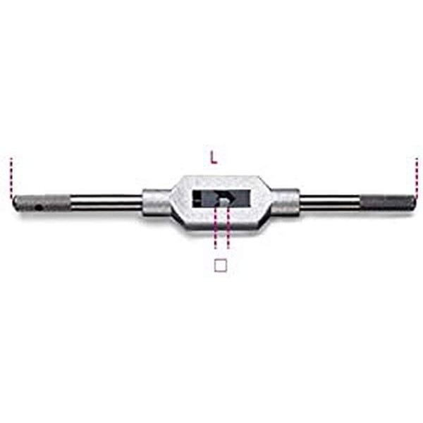 Beta 435G/1.5 - Adjustable Tap Wrench, Light Metal Housing