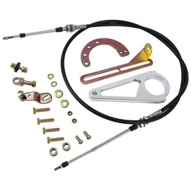 ACA-1804 Adjustable Shift Linkage Kit Compatible with GM TH350 TH400 700R4 TH200 2004R 4L80E Transmissions Replace LB01-ACA-1804 Adjustable 2" transmission column shift linkage kit