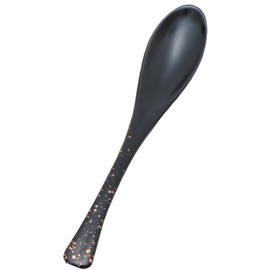 若泉 Lacquerware Dishwasher Safe Rice Congee Spoon 黒金 Knock 2 Piece H – 60 – 18 