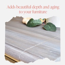 Furniture Glaze - Antique Patina Special Effects Glaze for Chalk Style Furniture Paint, Eco-Friendly Wood Stain, 6 Color Choices - Limestone [White] - (4 oz)
