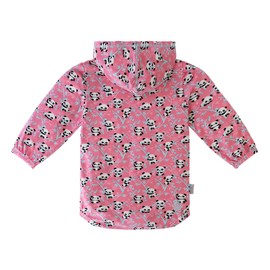 UV SKINZ UPF 50+ Baby Girls Hooded Sunzie - Curious Pandas - 3/6m