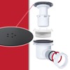 SPARES2GO Shower Trap for 90mm Tray Plug Hole 1.5" Luxury