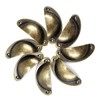 12PCS Cabinet Cup Pull Handle, Antique Brass Shell Cup Handles,