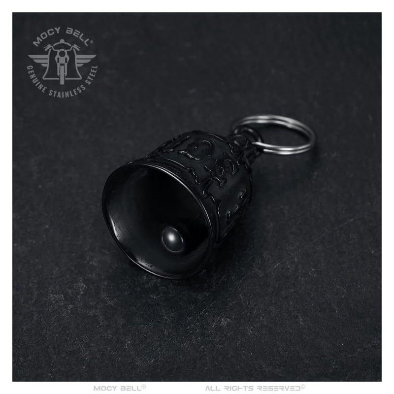 MOCY BELL - Clochette moto ECG RIDE TO LIVE Porte-bonheur