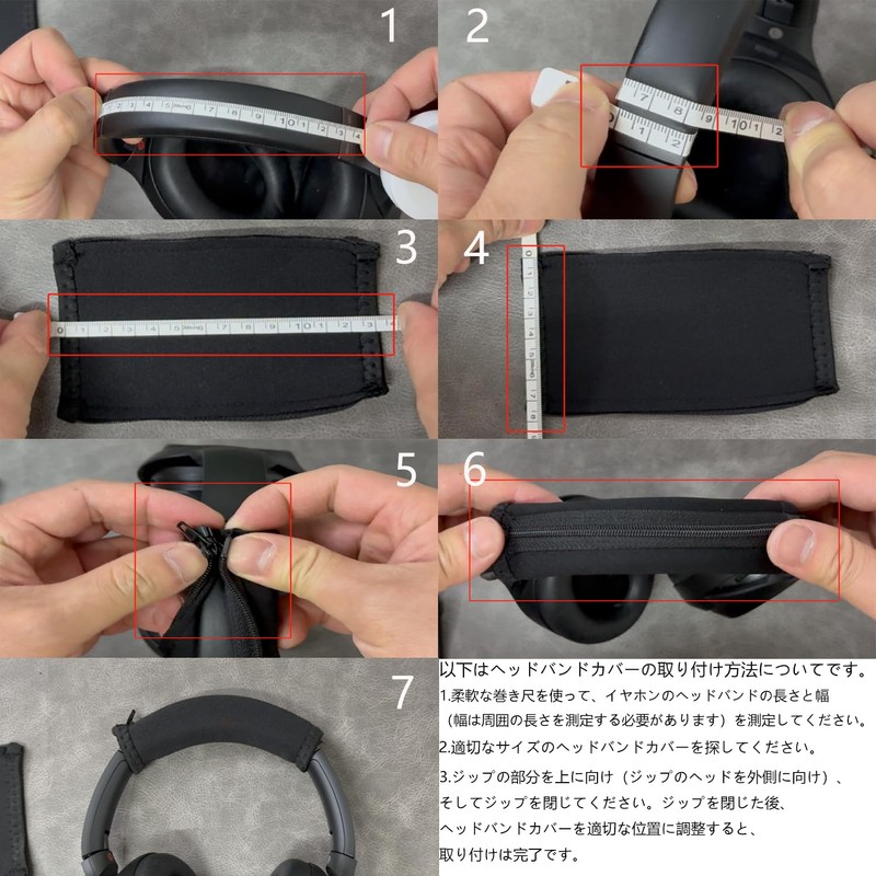 ZMHJY Universal Compatible Replacement Headphone Cover Easy Installation 17.5X7.5X4.5CM