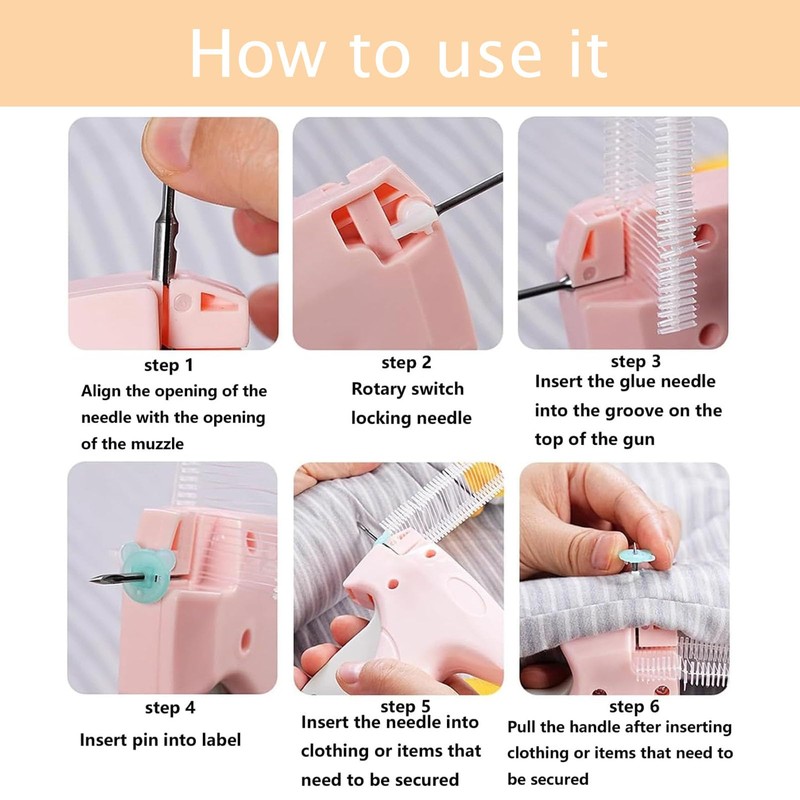 SSKHE Quick Clothing Fixer Kit, Micro Stitch Portable Gun for