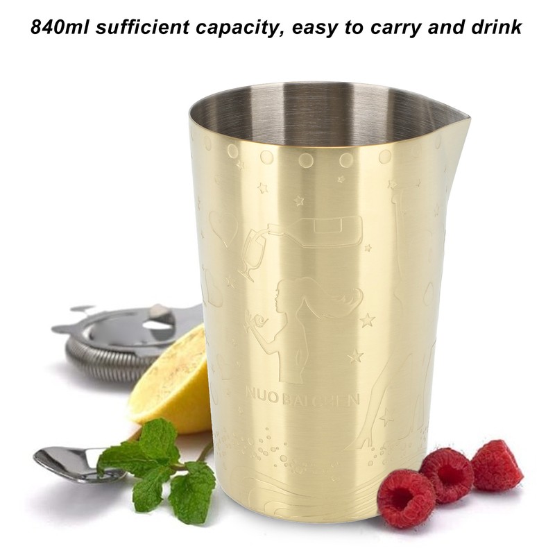 Milk Frothing Pitcher 304 Stainless Steel Rust Proof Multipurpose 840ml