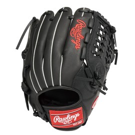 GRXASPLN55 Adult General Baseball Glove, 11.75 inches, For Soft Baseball (Japanese-style Rubber Ball Baseball), All Around, Black, Right Throw, Mitt