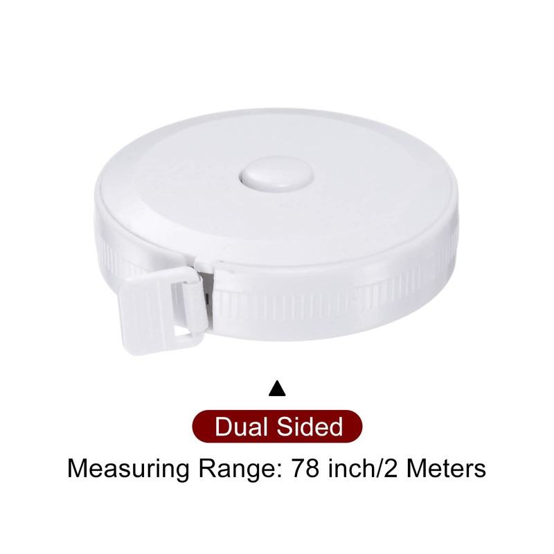 HARFINGTON Measuring Tape 2M/78-inch Round Retractable Tailors Tape Measure Pocket