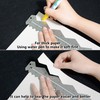 UPTTHOW Stainless Steel Metal Paper Tearing Ruler for Cutting Paper