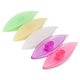 GLOGLOW 5-Piece Occhi Shuttle Kit, Colourful Plastic Wave Ships for DIY Hand Lace Lace-Making Craft Tool (3#)