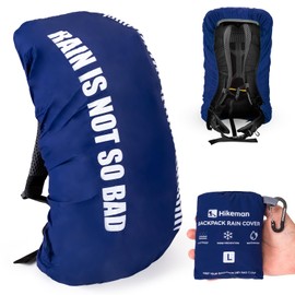 HIKEMAN Rain Cover for Backpacks Backpack Protection Waterproof Waterproof Backpack Rain Cover 20L-30L Rain Cover School Bag for Hiking, Camping, Cycling, Travel and School Bag (Sapphire, L)
