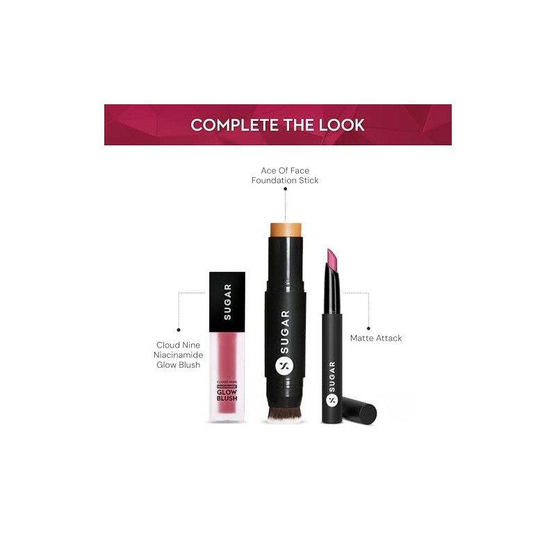 SUGAR Cosmetics Lápiz Labial Matte Attack Transferproof 07 Peachwood Mac