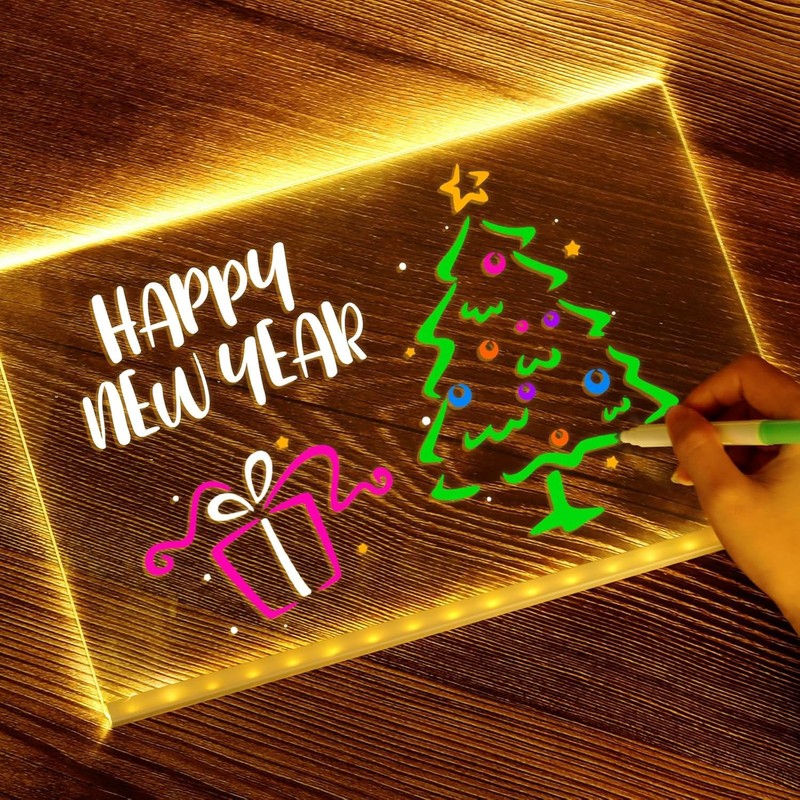 LED Note Board with Colors 5.9" x 5.9"