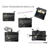 Deluxe Key Bag, Carbon leather, black