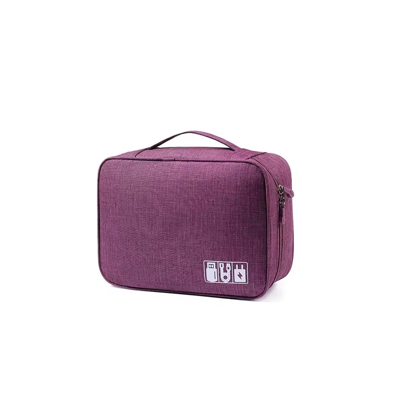 Large Capacity Travel Electronics Organizer Bag, Water-Resistant Cable and Charger
