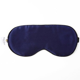 Daisy King Eye Mask 100% Silk Ultimate Touch Sleep Beautiful Skin Soft Warm Eye Mask (Navy)