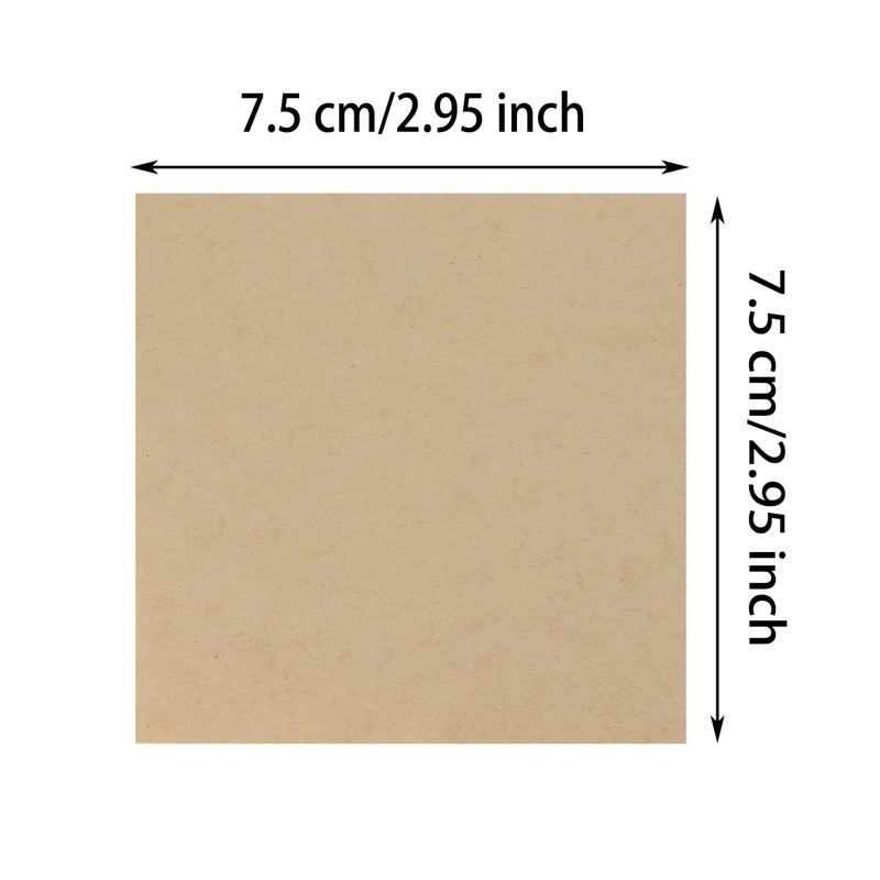 Mini Skater 2 Pack Kraft Paper Sticky Notes 7.5x7.5cm Self-Stick
