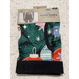 Old Navy Men's Medium Boxer Briefs ORNAMENTS CHRISTMAS TREE NWT