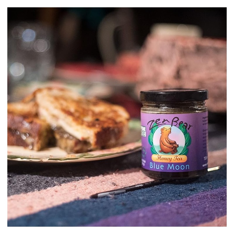 Zen Bear Honey Tea Sample Stack with Honey Dipper -