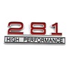 Garage-SixtySix 281 High Performance Emblem Chrome Red