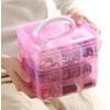 Daletu Sorting Boxes for Small Parts with Lid, Plastic Storage