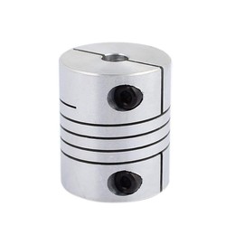 Xnrtop 5mm to 10mm Shaft Coupling 30mm Length 25mm Diameter Stepper Motor Coupler Aluminum Alloy Joint Connector for 3D Printer CNC Machine DIY Encoder 2pcs