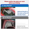 Extra Durable Dark Smoke Rain Guards fit 2005-2012 Nissan Pathfinder