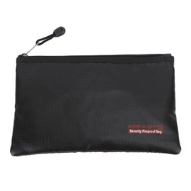 Fireproof Document Bag Portable Waterproof 800℃ High Temperature Resistant Zipper Bag for Home Business Office