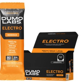 DUMO ELECTRO | Suplemento de Hidratación con Sodio, Potasio y Magnesio | Electrolitos para Energía, Rendimiento y Recuperación | Citrus, Naranja, Sandía y Sin Sabor | 30 Porciones
