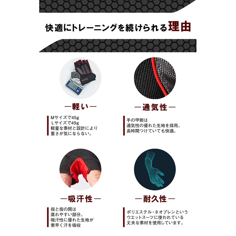 [SPALTAX] Training Gloves, Men's, Muscle Training Gloves, Bench Press Gloves,