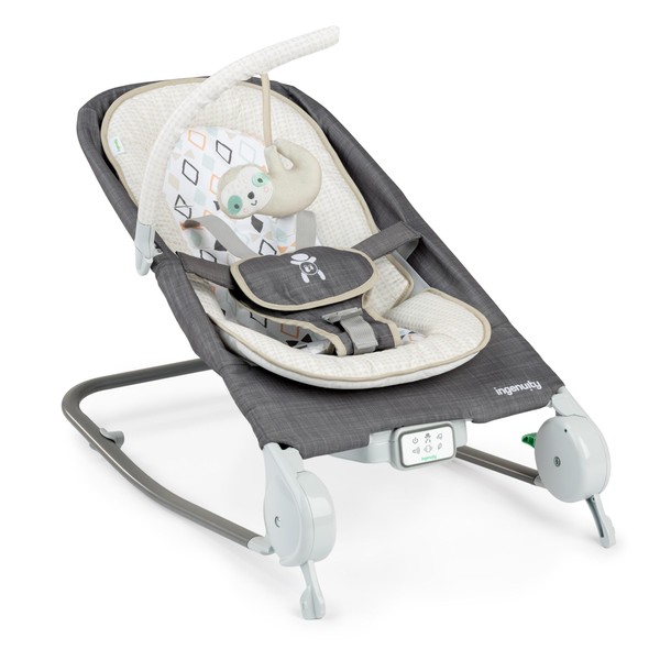 Ingenuity Happy Belly Rock-to-Bounce Seat, Music, Belly Massage & Vibration,