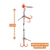 Zite Fishing Pike Treble System UV Active Size S 9