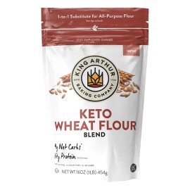 UD_King Arthur Baking Company-Case of 4-16 Oz Keto Wheat Flour Made From Glutinous Rice Oat and Coconut in Bulk for Bakeries