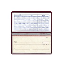 5 Checkbook Transaction Registers w/Vinyl Checkbook Cover (Maroon)