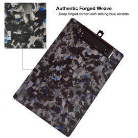 Fzkaly Mini Clipboard 6x9 Inch, Forged Carbon Fiber A5 Pocket Clipboard