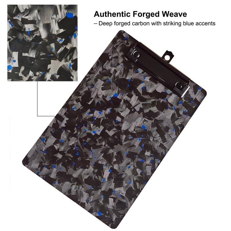 Fzkaly Mini Clipboard 6x9 Inch, Forged Carbon Fiber A5 Pocket