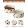 Ceramic Dog Bowls Set of 2, 6.1 inch Dog Food