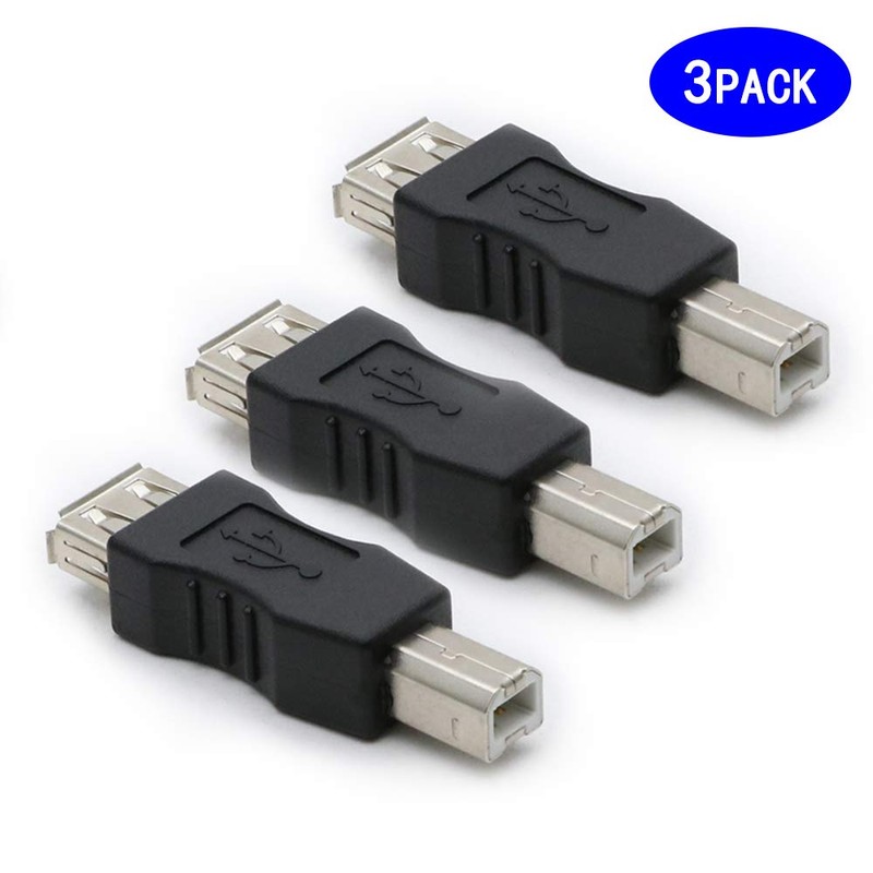 rgzhihuifz 3 Pack USB 2.0 AF/BM Adapter Type A Female