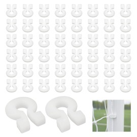 Soccer Net Clips for Goal, Durable Nylon Soccer Goal Net Clips, Soccer Goal Clips Fit for Most Goal Net Systems Games Playgrounds, Football Net Clips for Soccer Net Accessories 50 PCS