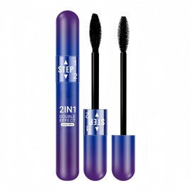 Waterproof 2 Stage Extending and Volumizing Tubing Mascara Mascara No Lumps Smudge Resistant Long Lasting Easy Remove Black (Pack of 1)