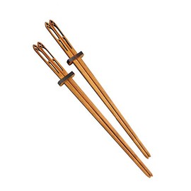 Cathedral Collection: American Handcrafted Wild Cherry Wood Chopsticks, Set of 2 Pair