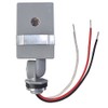 Woods 59411WD Outdoor Hardwired Stem and Swivel Light Control with Photocell, Compatible with Most Types of Bulbs, Swivel Mount for Adjustable Placement, Automatic Settings, Time Delay , Grey