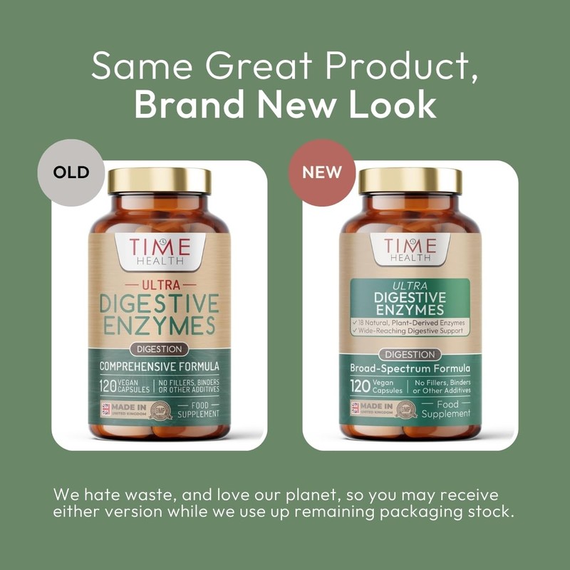 Ultra Digestive Enzymes Complex – Natural & Comprehensive 18 Enzyme