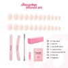 Boozyshop Complete Press On French Nails Set Ombre Soft Pink
