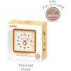 Tees Factory PD-5520470BR Pan Dribble Square Wall Clock, Brown, H7.9