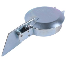 SUKATC 5" Silver Exhaust Weather Cap, Exhaust Flap Rain Cap 5 Inch Compatible with Straight Exhaust Piping on Trucks, Tractors, and Heavy Equipment