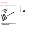 cSeao 114Pcs M6 Black Flat Head Allen Bolt Joint Connecting