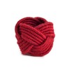 Set of 4 Classic Braided Jute Burlap Napkin Rings, Various