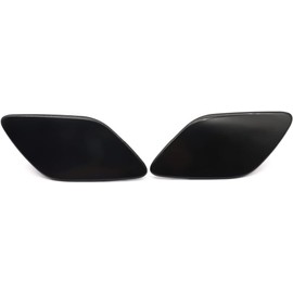 Dixhills Right & Left Front Headlight Washer Cover, Pair Headlight Washer Nozzle Cover Cap Black Replacement for 3 Series E92 E93 2005-2013 Car Accessories Part # 61677171659 61677171660